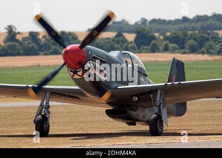 P-51 Mustang en RAF avec dents de requin Banque D'Images