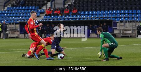 Ville de Bochum, Allemagne. 11 décembre 2020. Firo: 11.12.2020, football, 2ème Bundesliga, saison 2020/2021, VfL Bochum - SC Paderborn 07 Simon Zoller, is, rotten, paresseux, pour, pénalité | usage dans le monde crédit: dpa/Alay Live News Banque D'Images