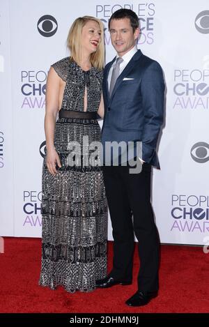 Claire Danes et Hugh Dancy assistent aux arrivées des People's Choice Awards 2016 au Microsoft Theatre L.A. Vivre à Los Angeles, CA, Etats-Unis le 6 janvier 2016. Photo de Lionel Hahn/ABACAPRESS.COM Banque D'Images