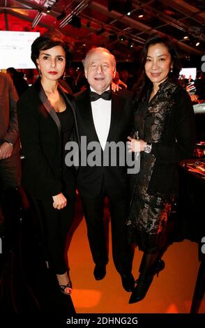 Rachida Dati, Jean Todt et sa femme Michelle Yeoh ont assisté aux prix des voitures conceptuelles dans le cadre du 31e Festival international de l'automobile à Paris, en France, le 27 janvier 2016. Photo de Jerome Domine/ABACAPRESS.COM Banque D'Images