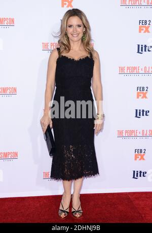 Kelly Preston assiste à la première de 'American crime Story - The People V. O.J. Simpson' de FX au Westwood Village Theatre le 27 janvier 2016 à Los Angeles, CA, États-Unis. Photo de Lionel Hahn/ABACAPRESS.COM Banque D'Images