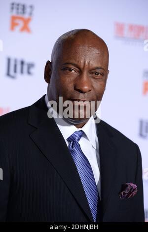 John Singleton assiste à la première de 'American crime Story - The People V. O.J. Simpson' de FX au Westwood Village Theatre le 27 janvier 2016 à Los Angeles, CA, États-Unis. Photo de Lionel Hahn/ABACAPRESS.COM Banque D'Images