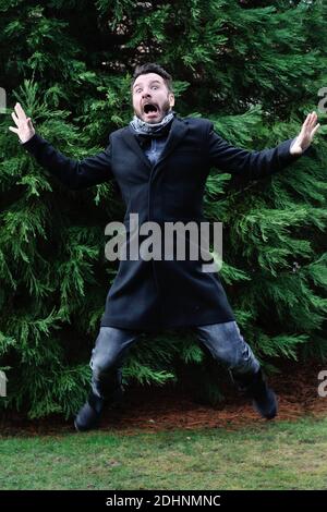 Michael Youn aide au photocall de 'le rêve de Cantervillle' lors du 23eme Festival International du film fantaisie de Gerardmer a Gerardmer, Vosges, France, le 29 janvier 2016. Photo d'Aurore Marechal/ABACAPRESS.COM Banque D'Images