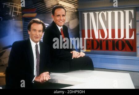 1990 PHOTO DU FICHIER New York, NY Bill O'Reilly Rudy Giuliani photo d'Adam Scull/PHOTOlink Banque D'Images