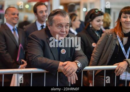 Olivier Ginon, président de GL Evénements lors de l'inauguration de la 100ème Foire de Lyon le 18 mars 2015 a Lyon, France. Photo Julien Reynaud/APS-Medias/ABACAPRESS.COM Banque D'Images