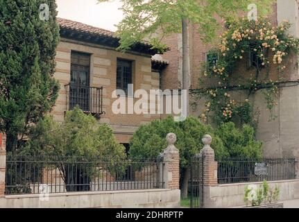 De l'extérieur. Lieu : CASA DE CERVANTES. Alcalá de Henares. MADRID. L'ESPAGNE. Banque D'Images