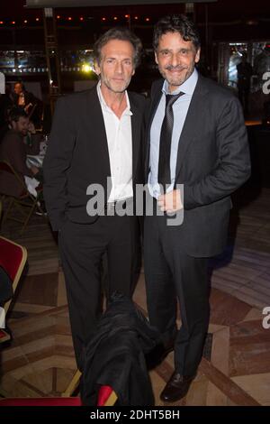 EXCLUSIF - Stéphane Freiss Pascal Elbe Gala des 70 ans De l'OPEJ la fondation Edmond de Rothschild au Cabaret sauvage À Paris le 18 janvier 2016 photo de Nasser Berzane/ABACAPRESS.COM Banque D'Images