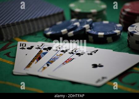Une image d'un poker Banque D'Images