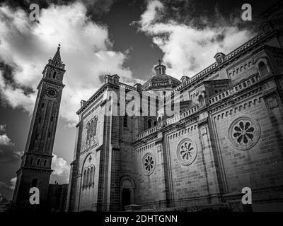 L'église TA Pinu sur Gozo est un célèbre monument sur l'île Banque D'Images