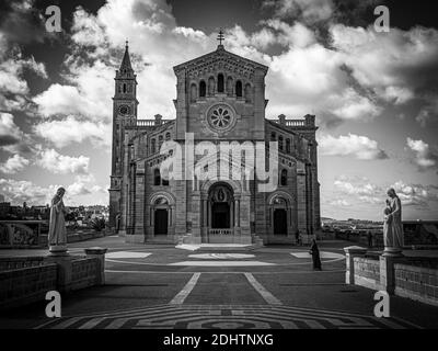 L'église TA Pinu sur Gozo est un célèbre monument sur l'île Banque D'Images