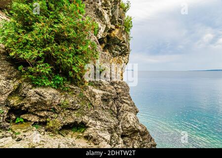 Grotto Caves Parc national de la Péninsule-Bruce Tobermory Ontario Canada Banque D'Images