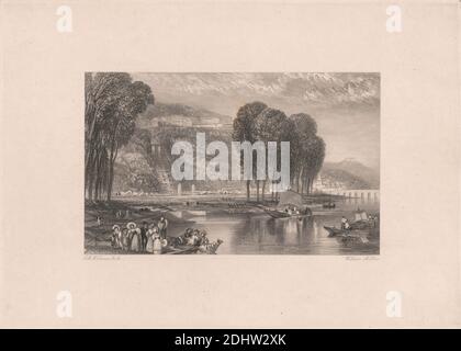Mayence, William Miller, 1796–1882, britannique, d'après Joseph Mallord William Turner, 1775–1851, britannique, 1834, gravure et gravure, preuve du graveur Banque D'Images