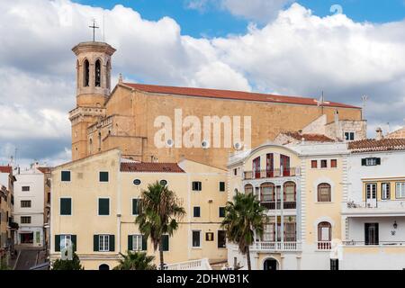 Iglesia Santa Maria à Mahon - Minorque, Baleares, Espagne Banque D'Images