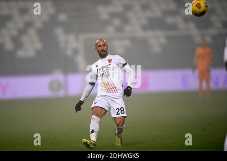 Pasquale Schiattarella (Benevento) Lors du match italien 'erie A' entre Sassuolo 1-0 Benevento au stade Mapei le 11 décembre 2020 à Reggio Emilia, Italie. (Photo de Maurizio Borsari/AFLO) Banque D'Images