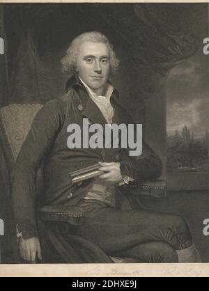 Henry Addington, 1er Viscount Sidmouth, James Parker, 1750–1805, British, d'après Sir William Beechey, 1753–1839, British, 1803, gravure en ligne sur papier moyen, modérément texturé, crème, couté, feuille: 17 7/8 × 13 5/8 pouces (45.4 × 34.6 cm) et image: 16 5/8 × 13 3/8 pouces (42.2 × 34 cm) Banque D'Images