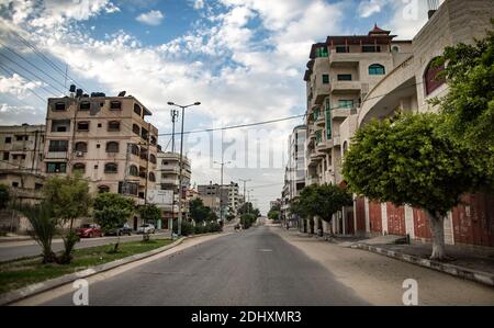 Gaza, la bande de Gaza, Palestine. 12 décembre 2020. Gaza, COUVRE-feu imposé à la bande de Gaza. Credit: Abed Alrahman Alkahlout/Quds Net News/ZUMA Wire/Alay Live News Banque D'Images