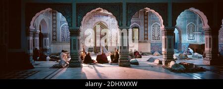 Musique soufi dans la vallée de l'Indus Sehwan Sharif, Sindh, Pakistan Banque D'Images