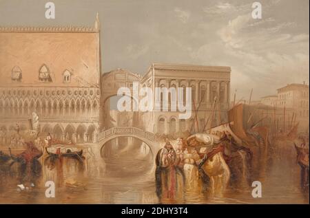 Venise - Pont des Soupirs, artiste inconnu, d'après Joseph Mallord William Turner, 1775–1851, British, 1855, tel que publié Banque D'Images