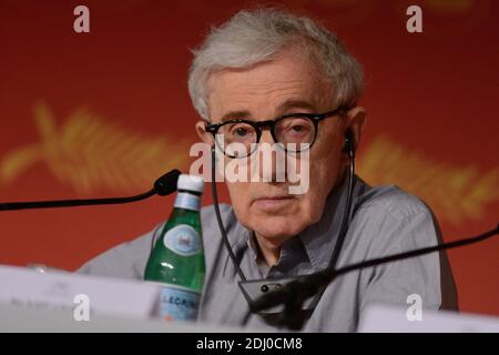 Woody Allen participe à la conférence de presse « Cafe Society » au Palais des Festivals de Cannes, France, le 11 mai 2016, dans le cadre du 69e Festival de Cannes. Photo d'Aurore Marechal/ABACAPRESS.COM Banque D'Images