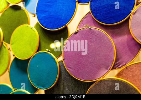 Photographie abstraite de cercles colorés Banque D'Images