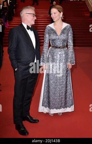 Vincent Cassel, Nathalie Baye, Xavier Dolan, Marion Cotillard, Lea Seydoux et Gaspard Ulliel sortent de la projection « juste la fin du monde » au Palais des Festivals de Cannes, France, le 19 mai 2016, dans le cadre du 69e Festival de Cannes. Photo d'Aurore Marechal/ABACAPRESS.COM Banque D'Images