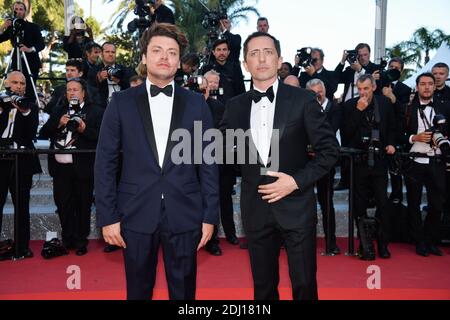 Gad Elmaleh et keV Adams assistent à la projection d'elle au Palais des Festivals de Cannes, France, le 21 mai 2016, dans le cadre du 69e Festival de Cannes. Photo de Lionel Hahn/ABACAPRESS.COM Banque D'Images