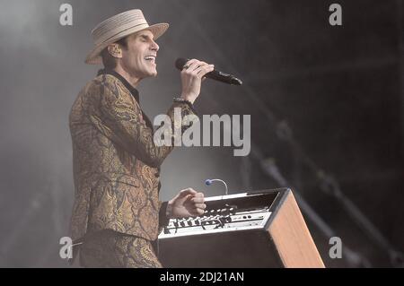 Jane's addiction en direct lors de la 1ère édition du Download Festival à Paris, France, le 11 juin 2016. Photo Julien Reynaud/APS-Medias/ABACAPRESS.COM Banque D'Images