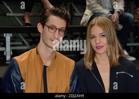 Pierre Niney et Natasha Andrews arrivent au salon Christian Dior Homme lors de la semaine de la mode masculine à Paris le 25 juin 2016 à Paris , France . Photo d'Aurore Marechal/ABACAPRESS.COM Banque D'Images