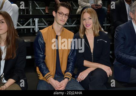 Pierre Niney et Natasha Andrews arrivent au salon Christian Dior Homme lors de la semaine de la mode masculine à Paris le 25 juin 2016 à Paris , France . Photo d'Aurore Marechal/ABACAPRESS.COM Banque D'Images