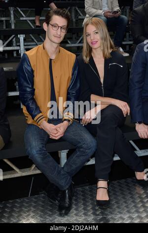 Pierre Niney et Natasha Andrews arrivent au salon Christian Dior Homme lors de la semaine de la mode masculine à Paris le 25 juin 2016 à Paris , France . Photo d'Aurore Marechal/ABACAPRESS.COM Banque D'Images