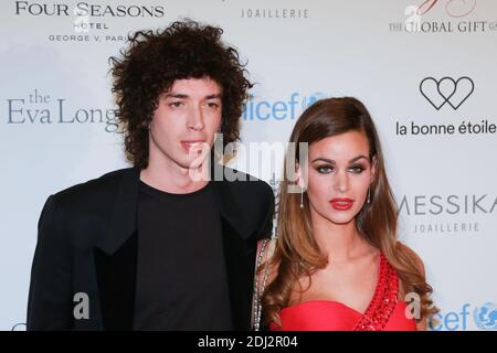 JULIAN PERRETTA, ELISA BACHIR BEY - GALA CADEAU GLOBAL 2016 AU HÔTEL QUATRE SAISONS GEORGE V PARIS PHOTO BY NASSER BERZANE/ABACAPRESS.COM Banque D'Images