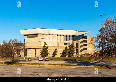 Ames, IA, Etats-Unis - 4 décembre 2020 : Stephens Auditorium sur le campus de l'université d'Etat de l'Iowa Banque D'Images