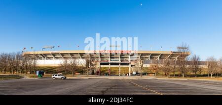 Ames, IA, USA - 4 décembre 2020 : stade Jack Trice sur le campus de l'université d'État de l'Iowa Banque D'Images