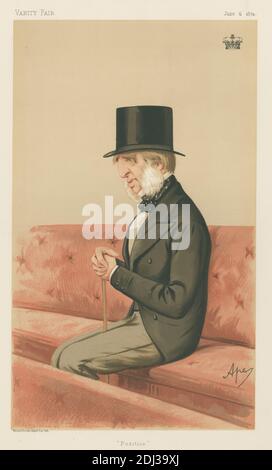 Politiciens - Vanity Fair - « positions ». Le duc de Devonshire. 6 juin 1874, Carlo Pellegrini, 1839–1889, Italien, 1874, Chromolithographe Banque D'Images