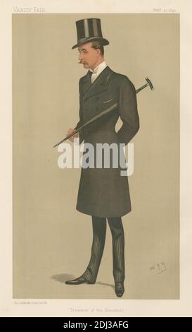 Politiciens - Vanity Fair - Trésorier de la maison. Lord Walter Charles Gordon Lennox. 27 février 1892, Leslie Matthew 'Spy' Ward, 1851–1922, British, 1892, Chromolithograph Banque D'Images