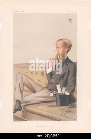 Vanity Fair - banquiers et financiers. « The Bank Holiday ». Sir John Lubbock. 23 février 1878, Leslie Matthew 'Spy' Ward, 1851–1922, British, 1878, Chromolithograph Banque D'Images