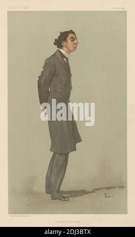 Vanity Fair: Littéraire; 'UN enfant du ghetto', M. Israel Zangwill, 25 février 1897, Walter Richard Sickert, 1860–1942, britannique, né en Allemagne, 1897, Chromolithograph Banque D'Images