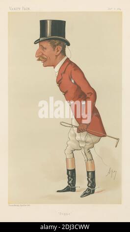 Vanity Fair - Fox Hunters. « Diggie ». Capitaine Arthur Smith. 6 décembre 1884, Carlo Pellegrini, 1839–1889, Italien, 1884, Chromolithographe Banque D'Images