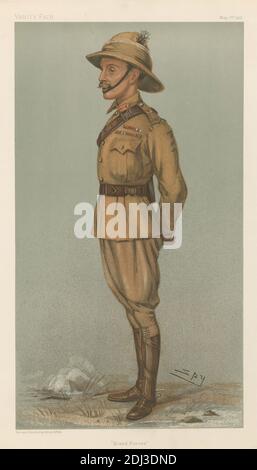 Vanity Fair: Militaire et Marine; 'The Mixed Forces', général Sir Ian Hamilton, 2 mai 1901, Leslie Matthew 'Spy' Ward, 1851–1922, British, 1901, Chromolithographe Banque D'Images