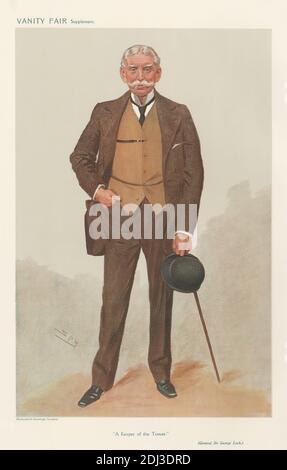 Vanity Fair: Militaire et Marine; 'A Keeper of the Tower', Lieutenant-général Sir George Luck, 4 décembre 1907, Leslie Matthew 'Spy' Ward, 1851–1922, British, 1907, Chromolithograph Banque D'Images