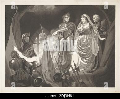 Henry VI, partie I: Acte II, scène iii, la comtesse du château d'Auvergne, Robert Thew, 1758–1802, Britannique, d'après John Opie, 1761–1807, Britannique, 1803, gravure, feuille: 17 3/8 x 23 3/8in. (44.1 x 59,4 cm Banque D'Images