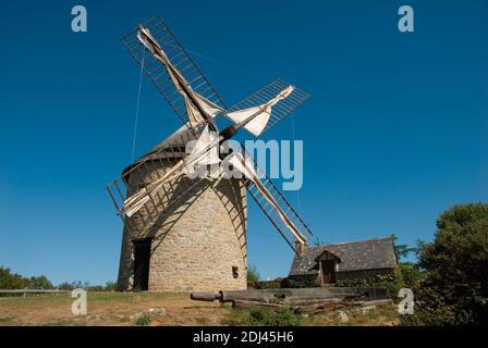 Frankreich, Bretagne, Mont-Dol, Muehle, Windmuehle Banque D'Images