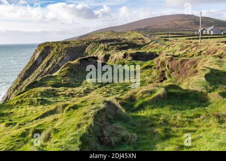 Vue vers Bray Head, Valentia Island County Kerry, Irlande Banque D'Images