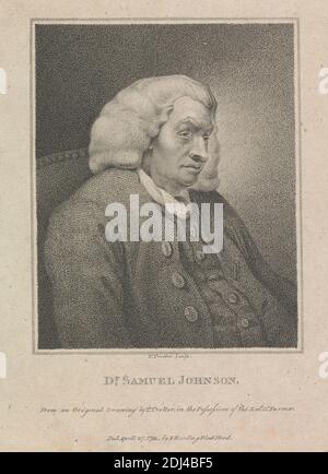 Dr Samuel Johnson, Thomas Trotter, ca. 1750–1803, Britannique, après artiste inconnu, non daté, gravure, feuille: 8 3/4 x 5 3/4in. (22.2 x 14,6 cm Banque D'Images