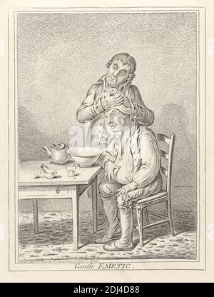 Gentle Emetic, James Gillray, 1757–1815, British, d'après le rév. John Sneyd, active 1804, 1804, Etching Banque D'Images