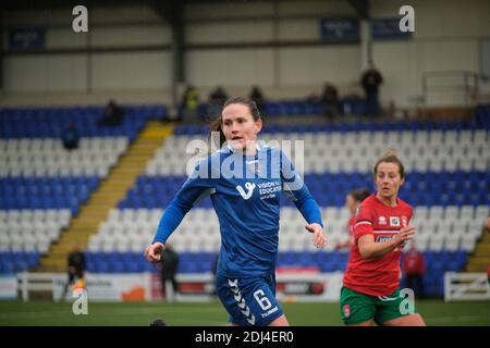 Sarah Robson (#6 Durham) en action pendant le match de championnat féminin FA entre Coventry United et Durham à Butts Park Arena à Coventry. Ashleigh Davies / SPP Banque D'Images