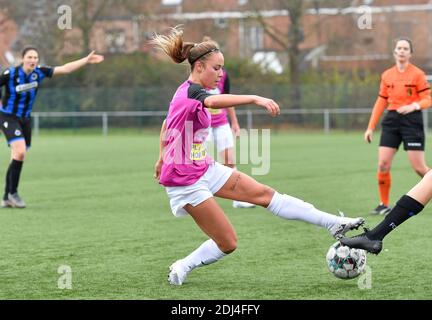 Sint Andries, Belgique. 12 décembre 2020. Daisy Baudewijns d'Aalst photographié lors d'un match de football féminin entre le Club Brugge Dames YLA et Eendracht Aalst Ladies le 9 e match de la saison 2020 - 2021 de la Super League belge Scooore Womens, samedi 12 décembre 2020 à Brugge, Belgique . PHOTO SPORTPIX.BE | SPP | DAVID CATRY David Catry | Sportpix.be | SPP Credit: SPP Sport Press photo. /Alamy Live News Banque D'Images