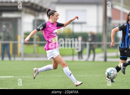 Sint Andries, Belgique. 12 décembre 2020. Anke Vanhooren d'Aalst photographié lors d'un match de football féminin entre le Club Brugge Dames YLA et Eendracht Aalst Ladies le 9 e match de la saison 2020 - 2021 de la Super League belge Scooore Womens, samedi 12 décembre 2020 à Brugge, Belgique . PHOTO SPORTPIX.BE | SPP | DAVID CATRY David Catry | Sportpix.be | SPP Credit: SPP Sport Press photo. /Alamy Live News Banque D'Images