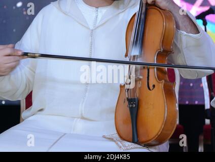 La musique andalouse est un type de musique andalouse. Musique classique au Maghreb. Culture marocaine. Banque D'Images