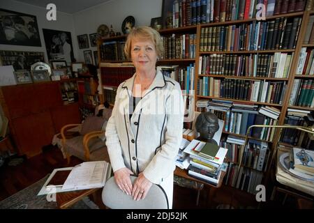 Vigdís Finnbogadóttir a été le quatrième président de l'Islande de 1980 à 1996. Banque D'Images